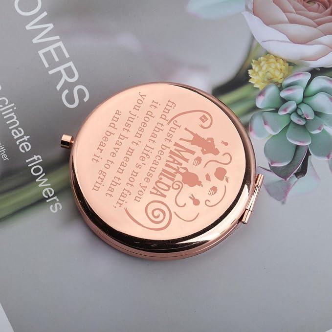 BAUNA The Musical Gift The Musical Fan Gift The Theatre Pocket Mirror for Friend Family Drama Lover Gift (Just Because CMRG)