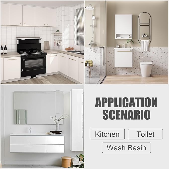 Honmein Towel Bar - Adjustable 304 Stainless Steel Towel Holder for Bathroom (11.8inch-22.6inch) Sturdy and Rustproof Wall Mounted Towel Rack for Bathroom Accessories, Black?€?