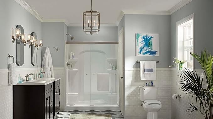 Kohler 3073-NA Archer 20" W x 31" H Aluminum Single-Door Bathroom Medicine Cabinet with Mirror, Recessed or Surface Mount Bathroom Wall Cabinet, Beveled Edges