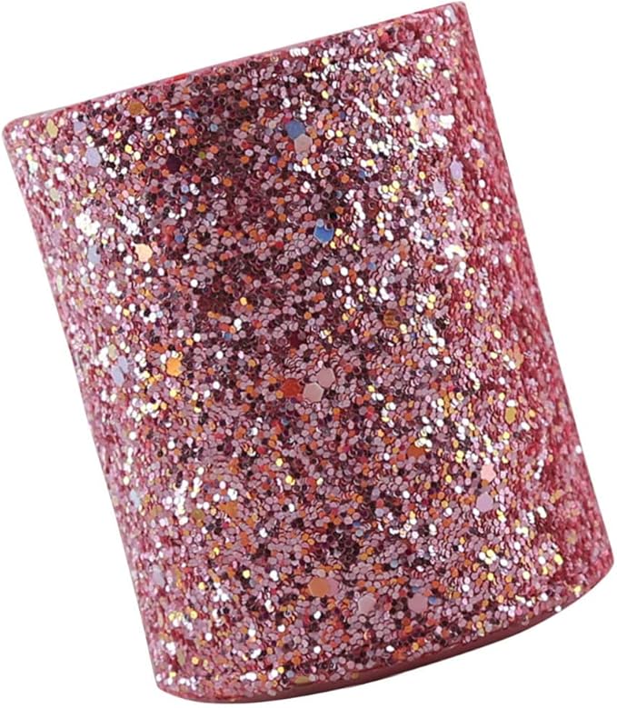 Makeup Brush Organizer Makeup Brush Holder Sequins Cosmetic Organizer Box Glitter Cup for Eyebrow Pencil Eyeliners Nail Desk