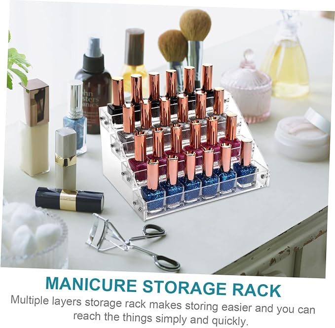 Nail Polish Bottle Holder Manicure Storage Simple Stylish Organizer Stand