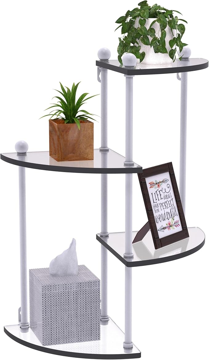 Prestige Regal 4 Tier Glass Wall Shelf