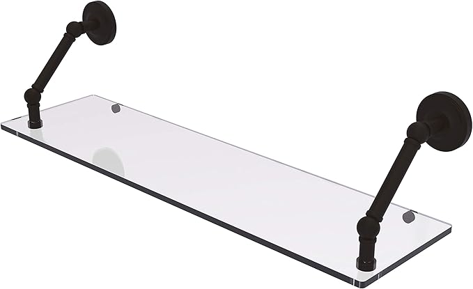 Allied Brass PR-1-30 Prestige Regal Collection 30 Inch Floating Glass Shelf, Oil Rubbed Bronze