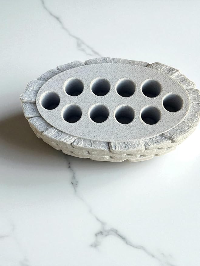 BrickBlock Perfume Sample Organizer ?€? Stone?€?Brick Texture & Vial Display Stand ?€? Modular Brick?€?Tray for Scent?€?Bottle 2ml and 8?€?ml Vials, Vanity or Dashboard (8ML Scent Bird/Subscription Size)