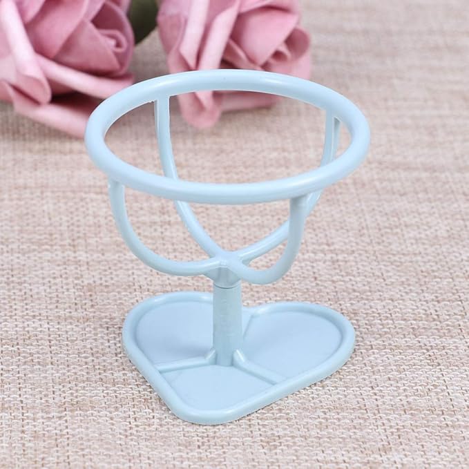 Beaupretty Makeup Sponge Holder Drying Rack - Elegant Plastic Storage Stand for Dresser Ideal for Makeup Tools