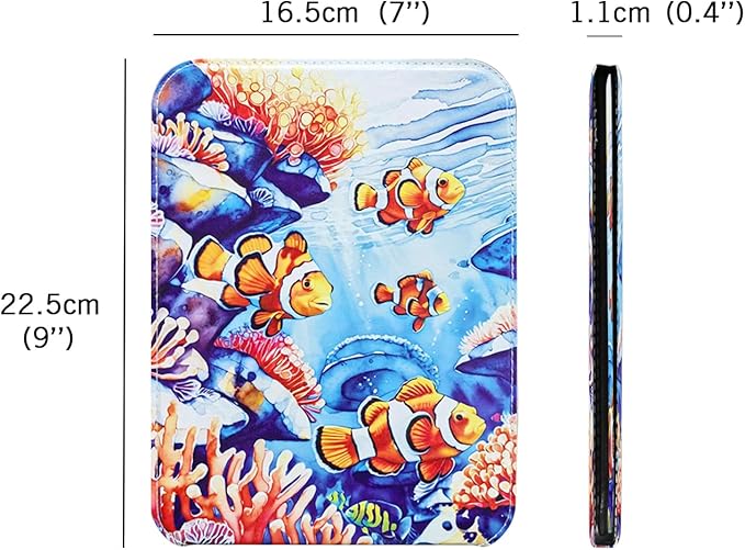 Portable Folding Makeup Mirror, 9x7 Inch PU Leather Desk Foldable Travel Mirror, Multi-Angle Rectangular HD Vanity Mirror with Adjustable Stand for Traveling Office Table Camping Home Rounded Corners