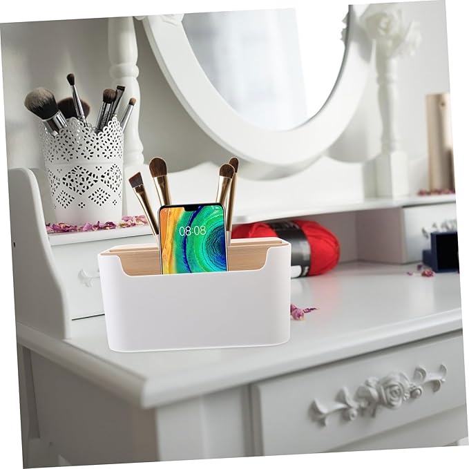 Creative Desktop Organizer Storage Box Versatile Table Organizer for Makeup Lipstick Multi-compartment Storage Case for Home and Vanity Use