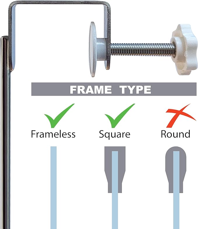 Insieme (29 x16x4.7 Inch) Towel Rack for Over Glass Shower Wall or Glass Shower Enclosure (Frameless or Frames up to 1.6" Thick). 2 Tier - Stainless Steel - No Rust