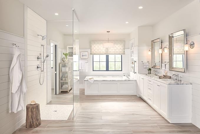 Moen Belfield Chrome 24-Inch Bathroom Double -Towel Bar, YB6422CH
