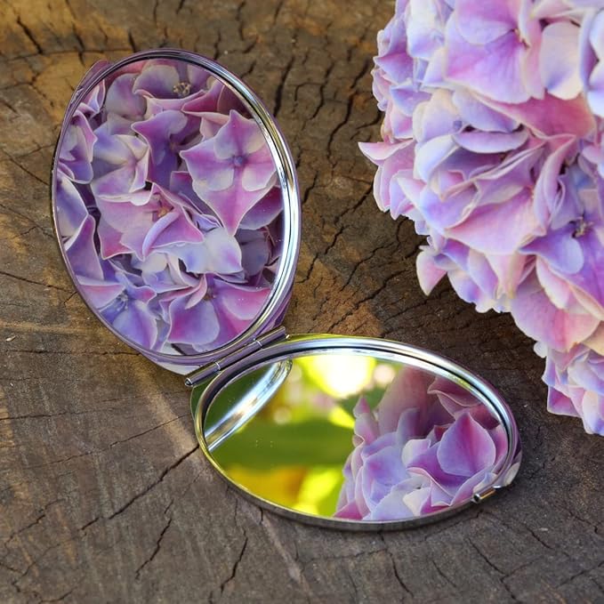 NewCharms Vintage Apothecary Complexion Beautifier Compact with Mirrors - Perfect Pocket and Purse Size Folding Mirror for Applying Make Up Anywhere