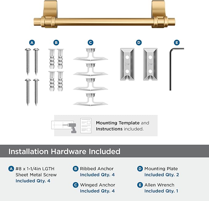 Amerock Davenport Champagne Bronze 9 inch (229mm) Towel Bar, BH36055CZ