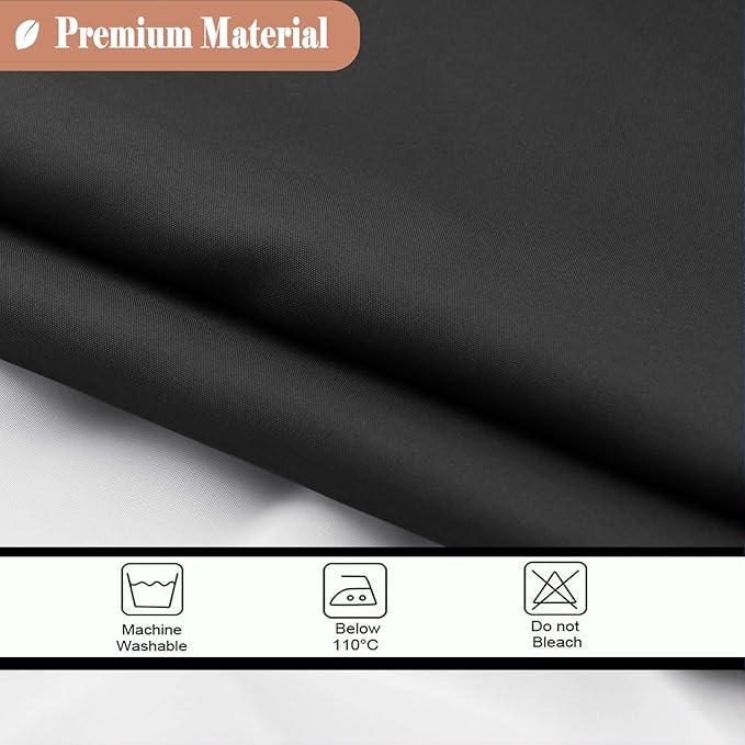 UFRIDAY White Shower Curtain with Light Filtering Window, Extra Long Fabric Shower Curtain Liner Mildew Resistant, 72 x 84 Inch
