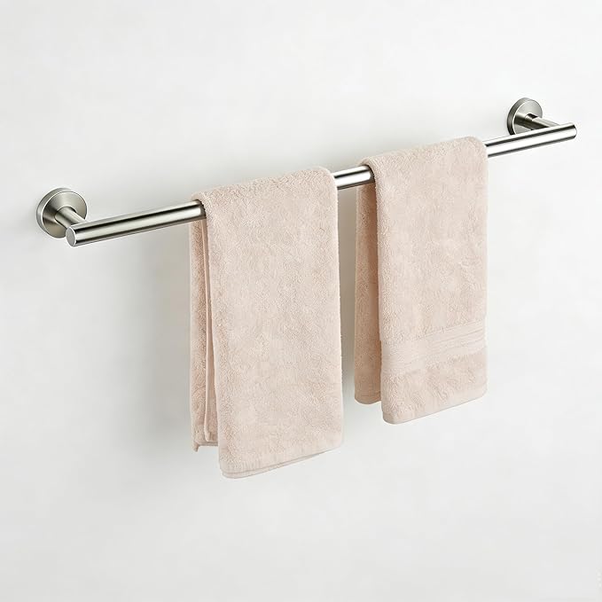 SEIDO 36 Inch Brushed Nickel Towel Bar for Bathroom Wall - SUS 304 Stainless Steel Kitchen Towel Holder Wall Mounted Towel Rack Rod with 33" Hanging Length Easy to Install Durable Heavy Duty