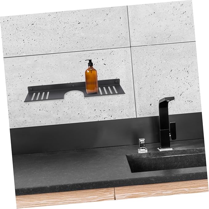 Over Sink Shelf Bathroom Organizer Damage No Drill Wall-Mounted Storage for Toiletries Versatile Style for Bathroom Sink Top Space-Saving Easy Access to Essentials