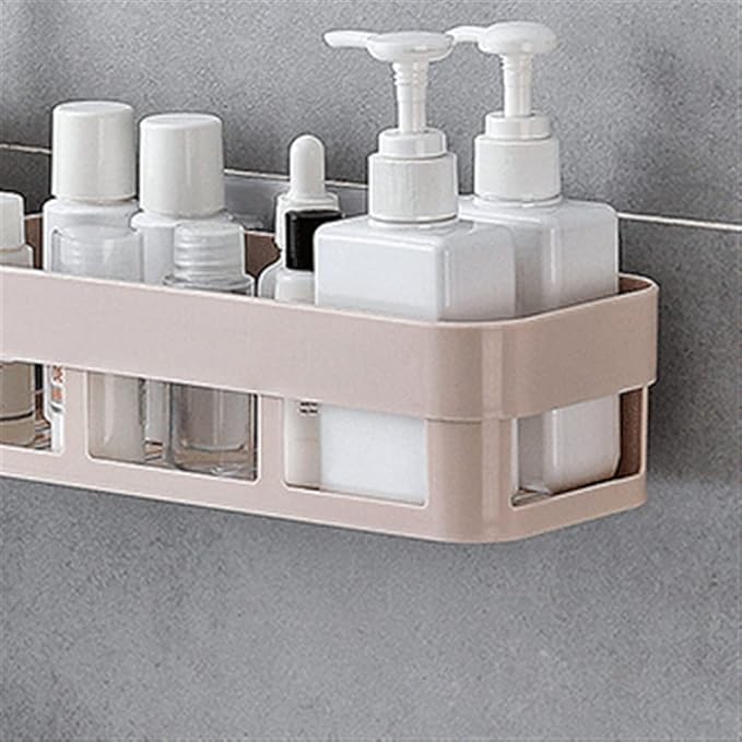 Floating Shelves for Wall 2 Shelves Toilet Simple Plastic Storage Rack Toilet Washstand Wall Mounted Storage Rack Non Perforated Storage Rack Shelf Organizer Rack(C)