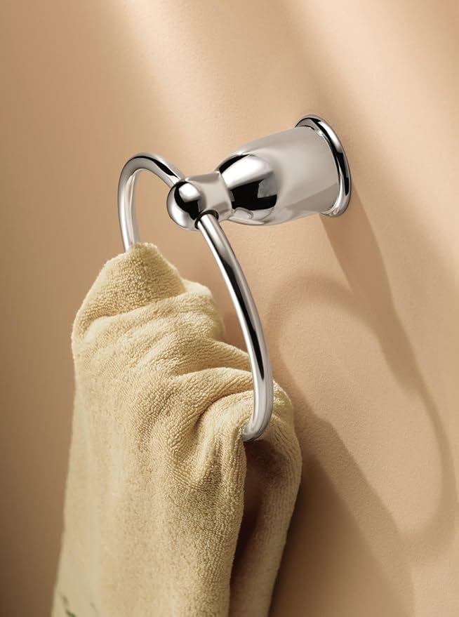 Moen YB8086BC Mason Towel Ring, Brushed Chrome