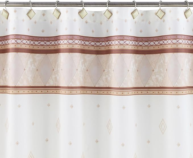 Corinthia Decorative Yellow Shower Curtain Hooks,Roller Ring Balls Designed Gold Hooks for Bathroom Curtains,Set of 12