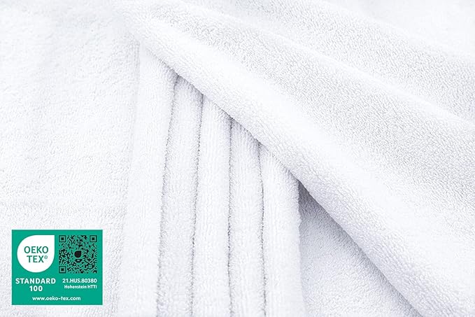 American Soft Linen 100% Cotton 600 GSM Turkish 40x80 Oversized Bath Towel Sheet, Extra Large Adult Towels for Bathroom, White Bath Sheet