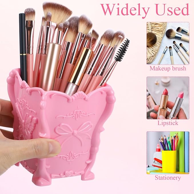 FRCOLOR Makeup Brush Pot Makeup Brush Holder Acrylic BrushHolder Cosmetic Storage Organizer