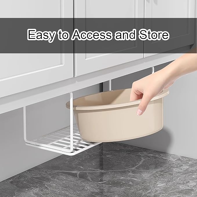 Wall-Mounted No-Drill Bathroom Shelf, Rust-Resistant Iron Floating Shelves with Wire Basket, Space-Saving Storage Organizer for Sink, Toiletries(Black,39cm/15.3)