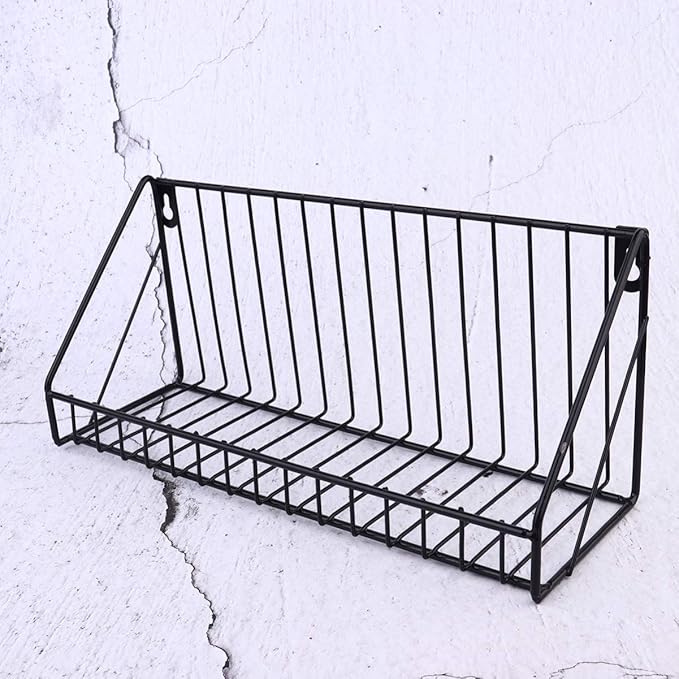 VOSAREA 2pcs Door Storage -mounted Hanging Basket Organizer Space-saving Shelf for Bathroom Kitchen