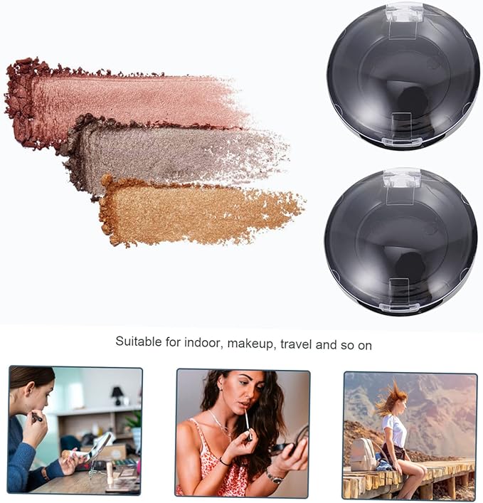 Compact Eyeshadow Storage Box 8Pcs Small Portable Sub Containers for Cosmetics Organizer Travel Makeup Palettes Case