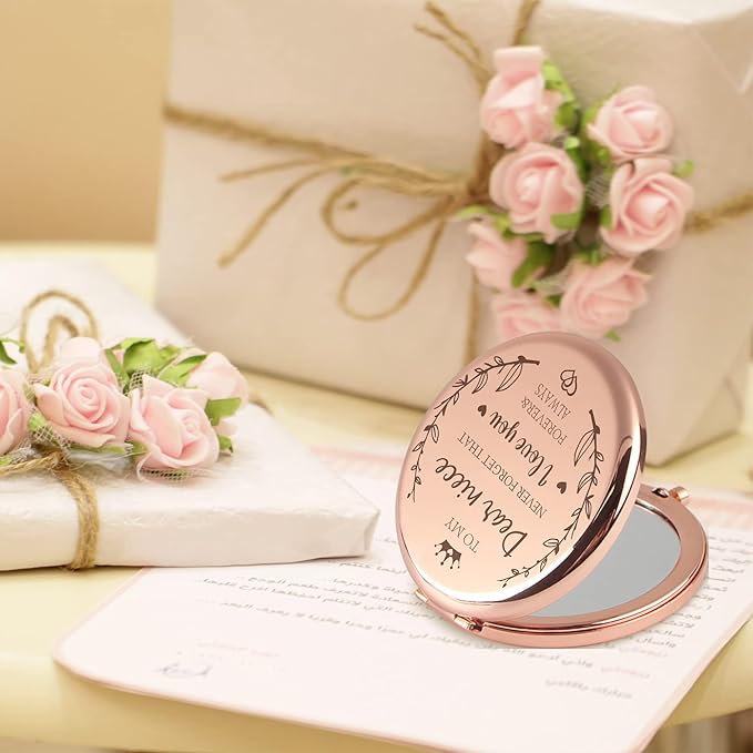 Compact Mirror - Niece Gifts from Aunt, Birthday &, Auntie's