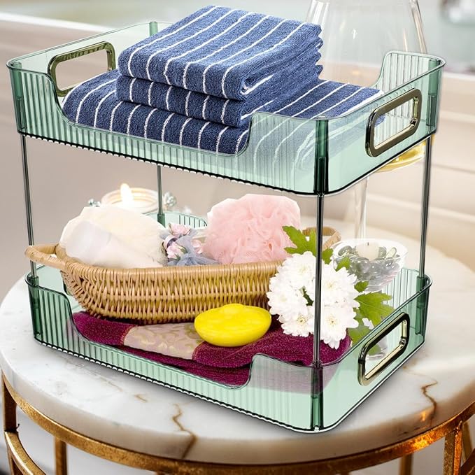 Bathroom Countertop Organizer Storage Shelf Desk Toiletry Organizer Dresser Storage Holder