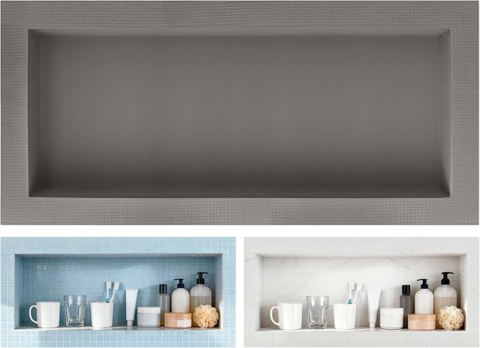Shower Niche Insert Tile Ready,Niche for Shower Wall,Waterproof Tile Ready Showers Niches Recessed Box Shelf for Showers Bathroom Remodel/Soap Storage,Inner Size 30"x12",Outer Size 34”x16”,Depth 4”