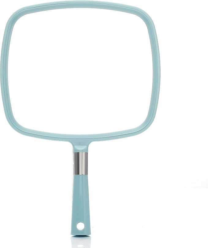 Miss Sweet Handheld Mirror Makeup Mirror (Blue)