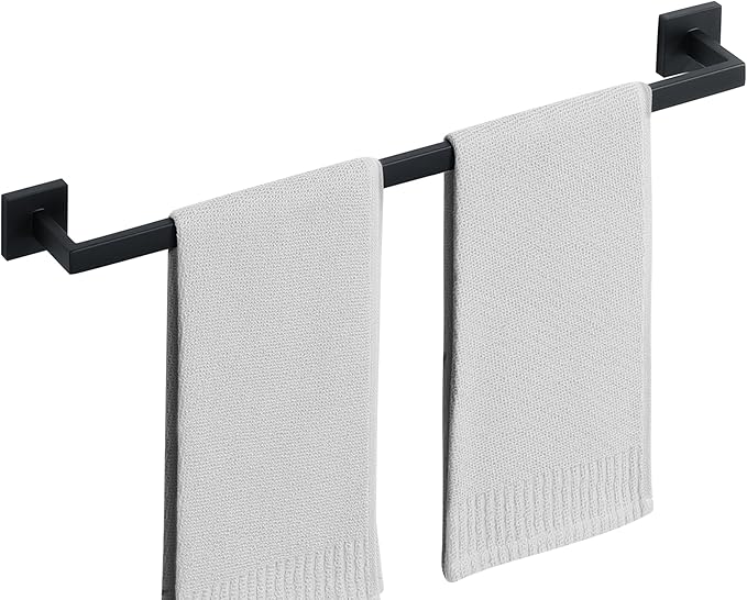 Alise Towel Bar for Bathroom,24 in Towel Holder Towel Racks for Bathroom Wall Mount,SUS304 Stainless Steel Towel Rail Towel Hanger Matte Black
