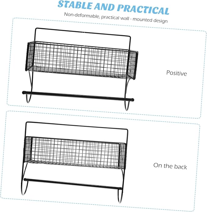 Holibanna Toilet Storage Rack Kitchen Storage Shelf Bathroom Shelving Wall-Mounted Rack Floating Shelves