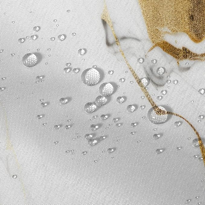 Black Golden Marble Shower Curtain Morden Abstract,Modern Minimalist Simple Neutral Fabric Shower Curtains for Bathroom Decor 72x72 Inch