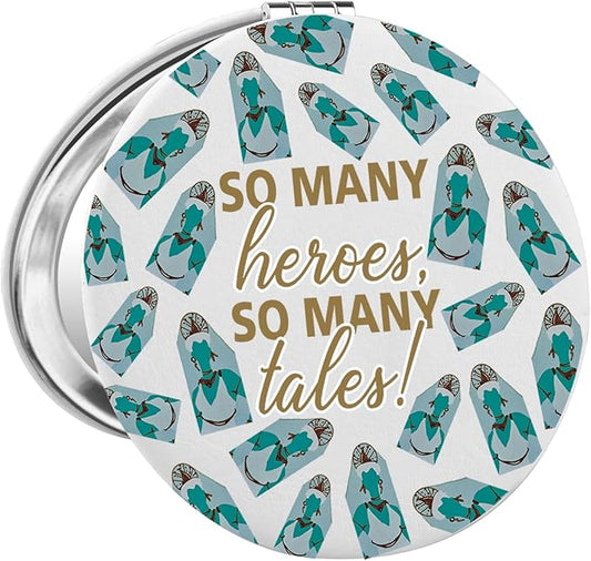 FAADBUK Odysseas Greek Mythology Gift Greek God Characters Makeup Mirror for Musical Fans Lovers (So Many Mirror)