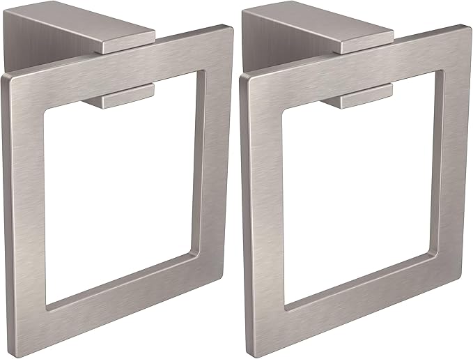 Moen Kyvos Collection Brushed Nickel Modern Bathroom Hand Towel Ring, BP3786BN (Pack of 2)