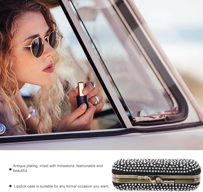 Space-saving Lipstick Case Jewelry Box Portable Makeup Organizer Mirror