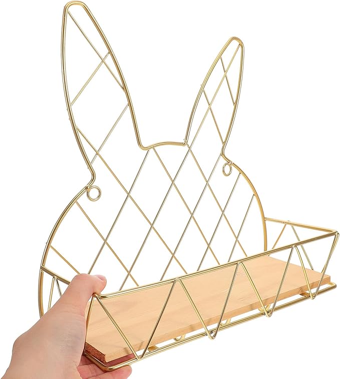 HOMSFOU Wall Mounted Bathroom Storage Rack with Hooks Metal Wall Shelf for Toilet and Sundries Organization No Drilling for Small Space
