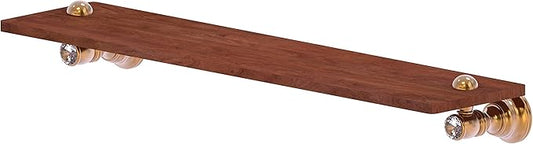 Allied Brass CC-1-22-IRW Carolina Crystal Collection 22 Inch Wood Shelf, Brushed Bronze