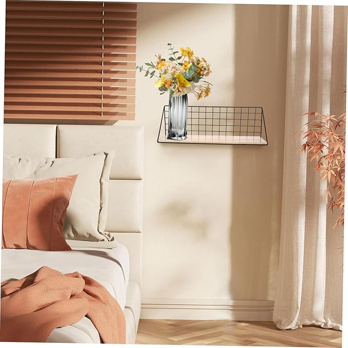 Cabilock 1Pc Large Multifunctional Wall Rack Bathroom Shelf for Home Decor Strong Bearing Capacity Iron Storage Organizer for Bathroom