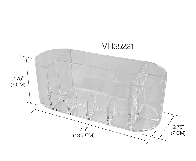 Home Basics Cosmetic Organizer (8 Compartments)