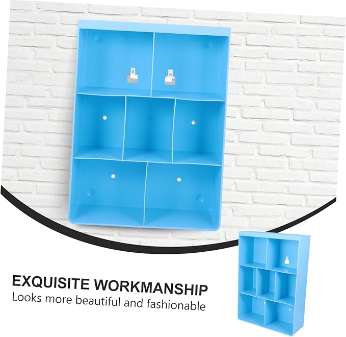 ULTECHNOVO Wall Mounted Storage Rack Multifunctional Nail-Free Shelf for Bathroom and Kitchen Sturdy Plastic Organizer for Cosmetics and Household Items