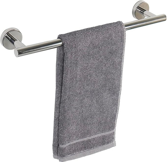 TocTen Bath Towel Bar - Thicken SUS304 Stainless Steel Bathroom Towel Holder, Towel Rod for Bathroom Heavy Duty Wall Mounted Towel Rack Hanger (16IN, Chrome)