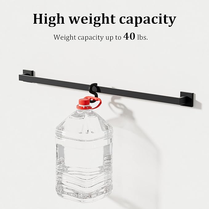 Alise Black Towel Bar, 32 Inch Towel Racks for Bathroom, SUS304 Stainless Steel Towel Holder Wall Mounted, Heavy Duty Towel Hanger for Bathroom & Kitchen (Matte Black)