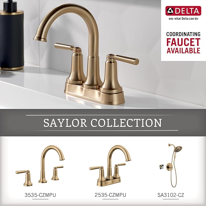 Delta Saylor (1-Pack) 18'' Towel Rack for Bathroom Champagne Bronze Towel Bar for Bathroom Wall Towel Holder Rod Wall Mounted 73518-CZ