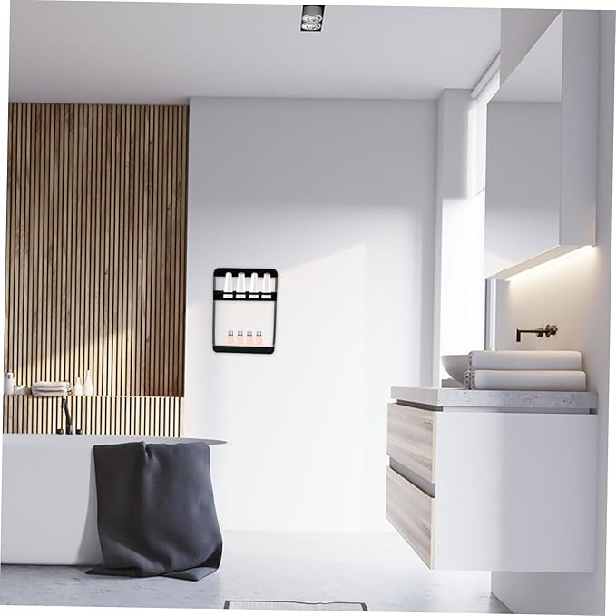 Wall-Mounted Multi-Functional Bathroom Shelf for Easy Storage of Shampoo and Cosmetics No Drilling Required Space-Saving Design Two Organizer for Toiletries and Beauty Products