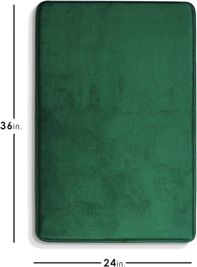 Clara Clark Bathroom Rugs, Velvet Memory Foam Bath Mat, Non-Slip Bath Rugs, Machine Wash, Dries Quickly, Ultra Soft Plush Bath Mats for Bathroom,