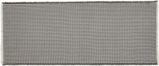 Waffle Runner Rug Bathroom, Long Boho Bathroom Rugs Non Slip Washable Super Absorbent Quick Dry Farmhouse Bath Decor, 60"x24" Grey and White