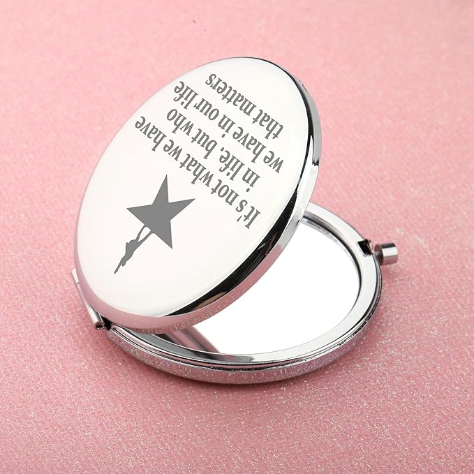 WUSUANED Musical Star Makeup Mirror Musical Lover Gift Theatre Inspired Mirror Drama Lover Gift (Drama Star Mirror S)