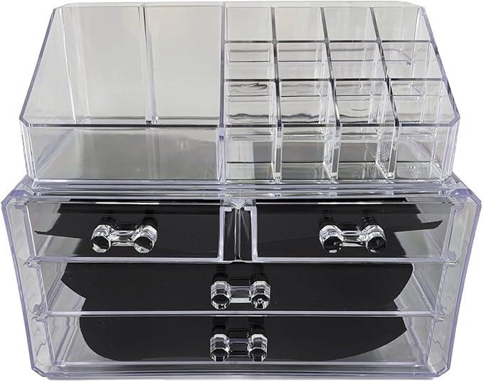 tempo di saldi Transparent Organiser for Cosmetic Accessories, Ideal for Make Up Products