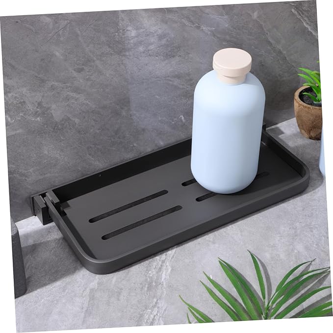 Zerodeko Countertop Extension Fold Down Folding Bathroom Shelf Metal Wall Mount